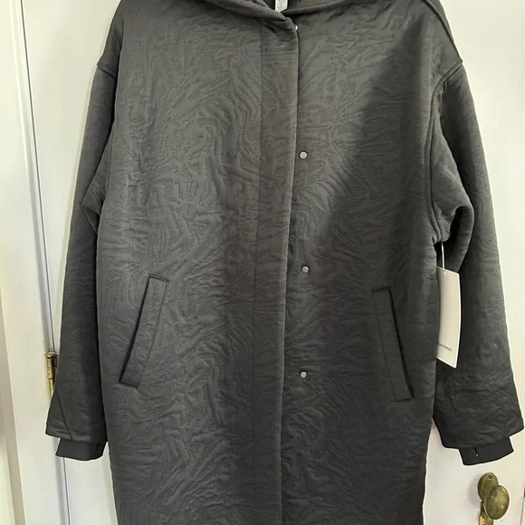Lululemon Athletica packable jacquard knit wrap Hooded Coat - Picture 5 of 9